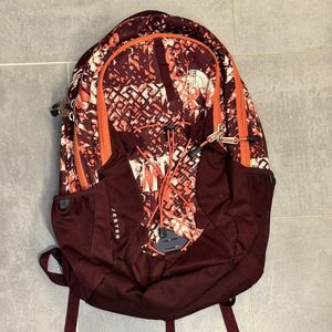 The North Face Women's Backpack - Red and White